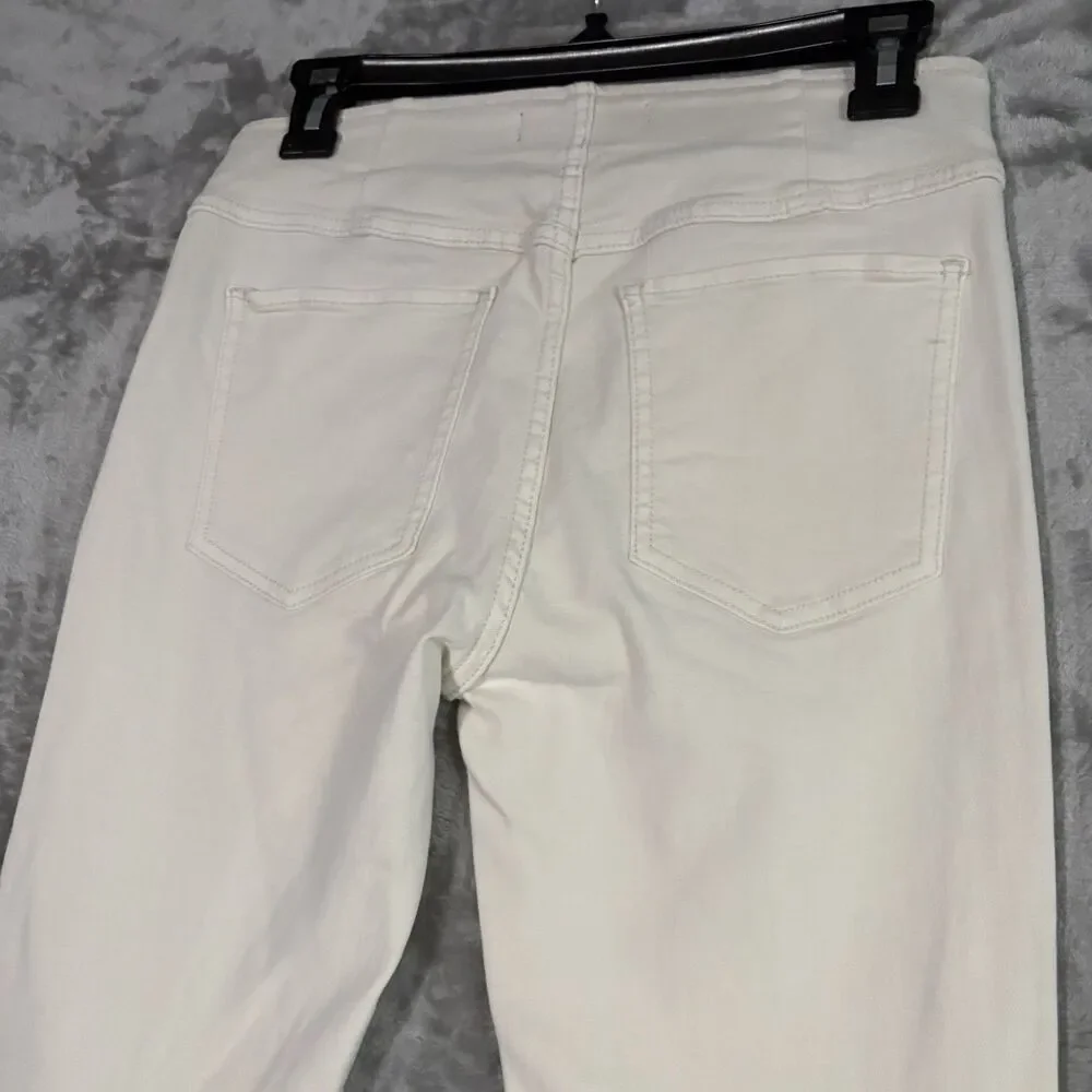 We The Free Free People Flare Jeans Women 27 Cream White Bell Bottoms Y2K Hippie